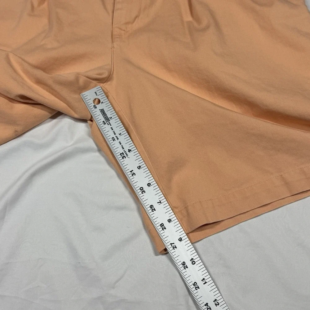 Polo Ralph Lauren Chino Shorts Light Peach Pleated Cotton Men's Tyler Shorts 34